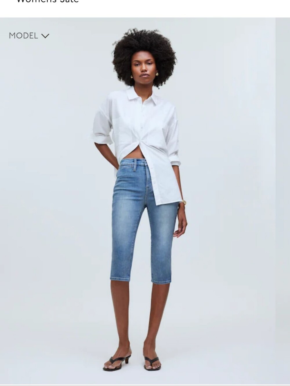 MADEWELL The 90's Capri Jean - Size 25" - Picture 1 of 10